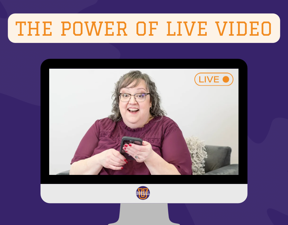 Woman going live